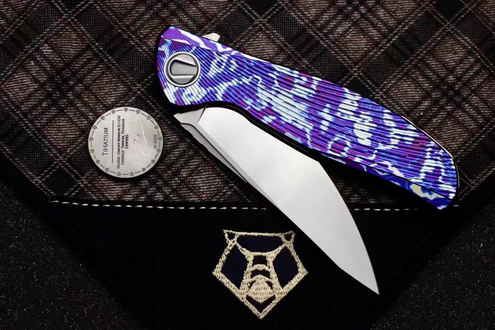 🏆 Sergey Shirogorov Knives Custom Tihatium CPM-​S110V钢 钛柄