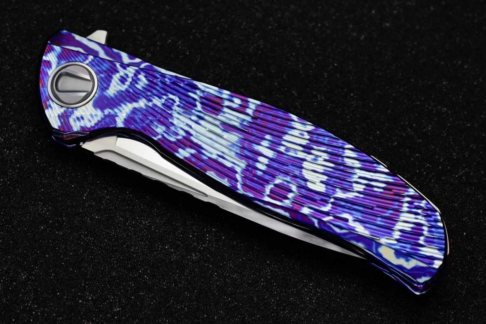🏆 Sergey Shirogorov Knives Custom Tihatium CPM-​S110V钢 钛柄