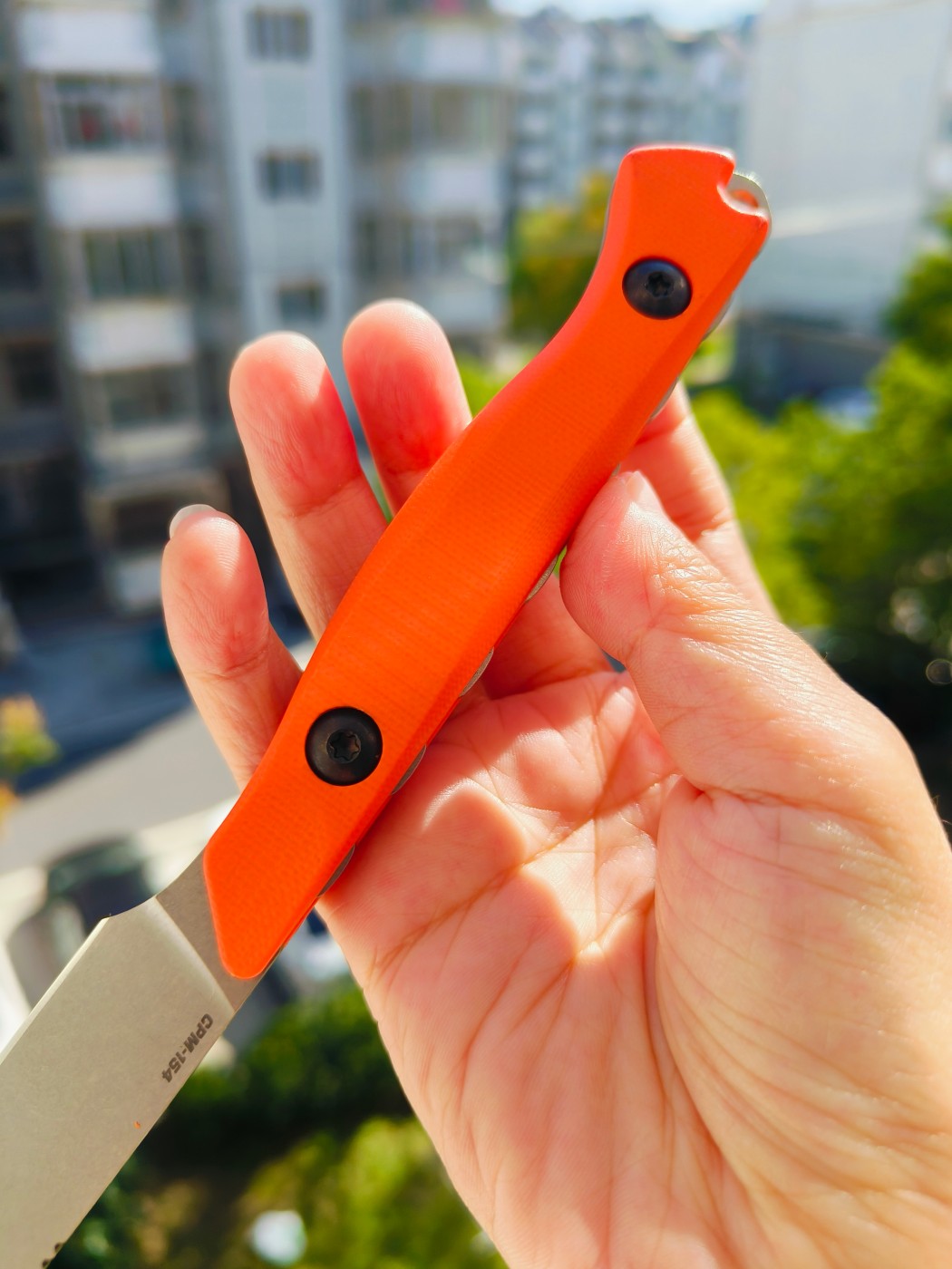 Benchmade Flyway CPM-154钢 G10柄 15700 橙色 1399