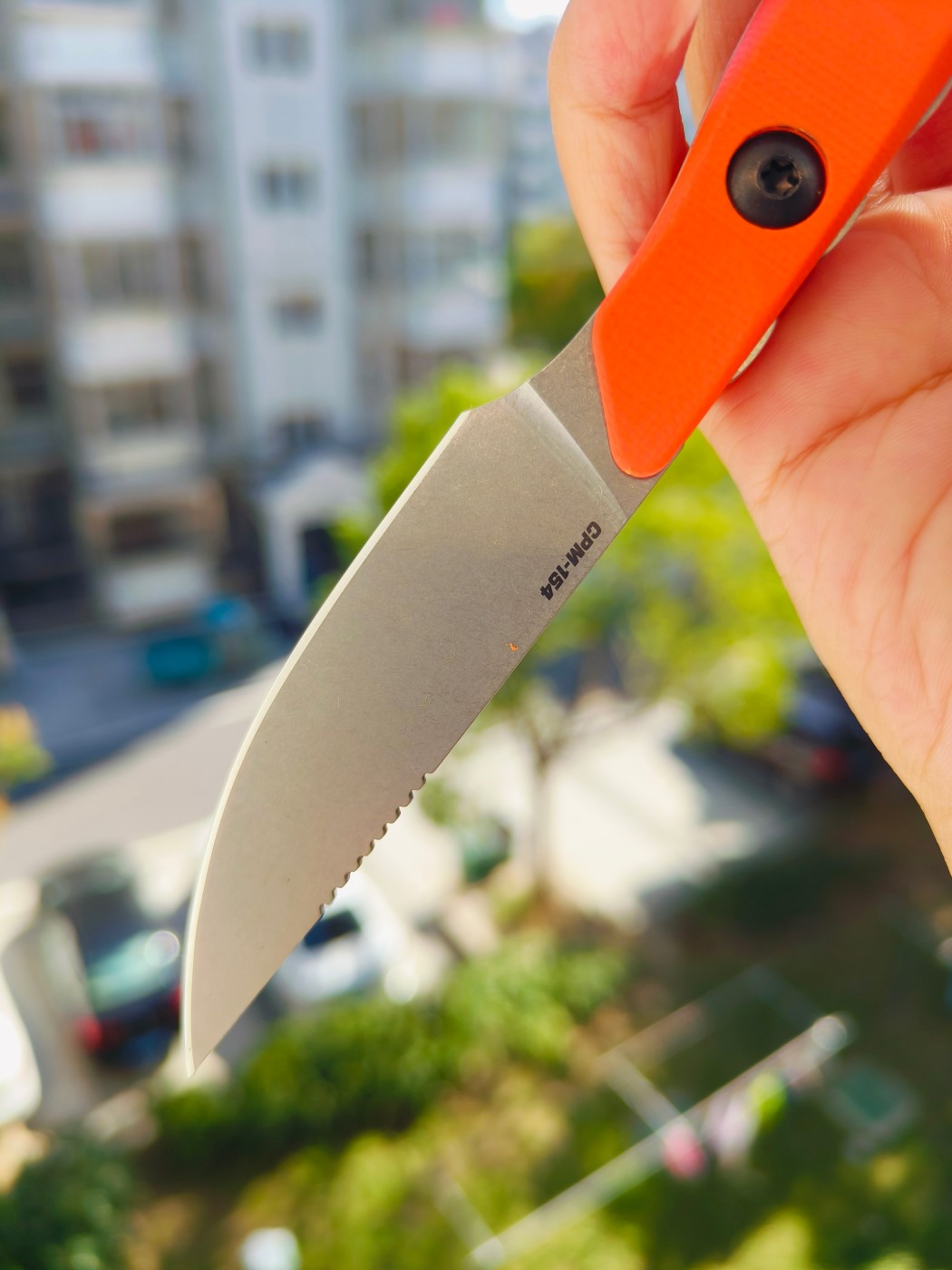 Benchmade Flyway CPM-154钢 G10柄 15700 橙色 1399
