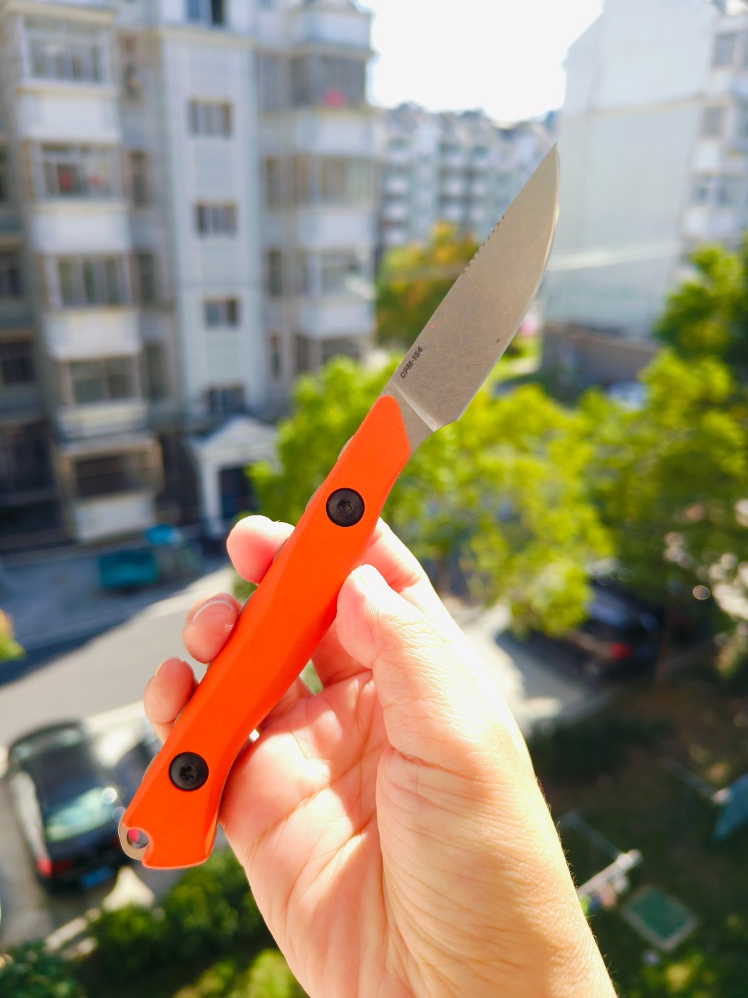 Benchmade Flyway CPM-154钢 G10柄 15700 橙色 1399