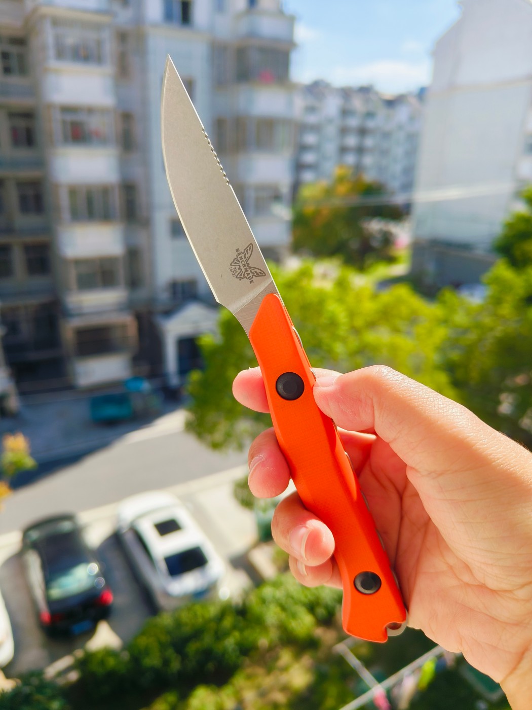 Benchmade Flyway CPM-154钢 G10柄 15700 橙色 1399