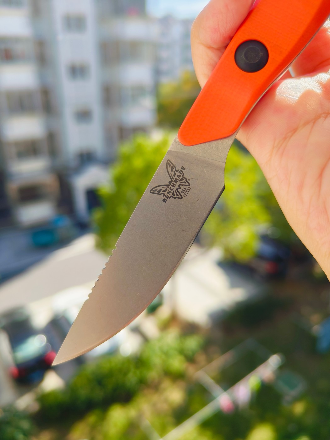 Benchmade Flyway CPM-154钢 G10柄 15700 橙色 1399