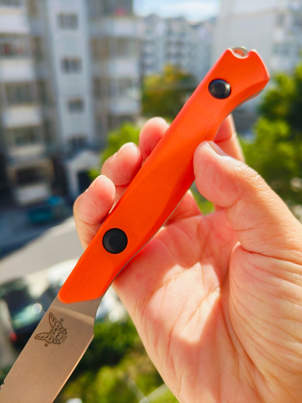 Benchmade Flyway CPM-154钢 G10柄 15700 橙色 1399