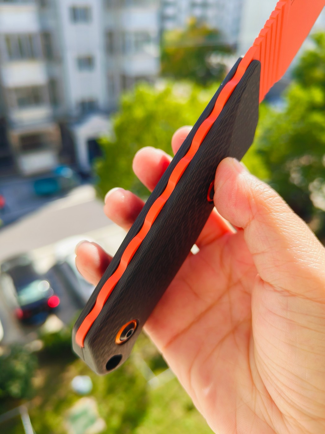 Benchmade Raghorn CPM-CruWear钢 碳纤维柄 15600OR 黑橙色 2930