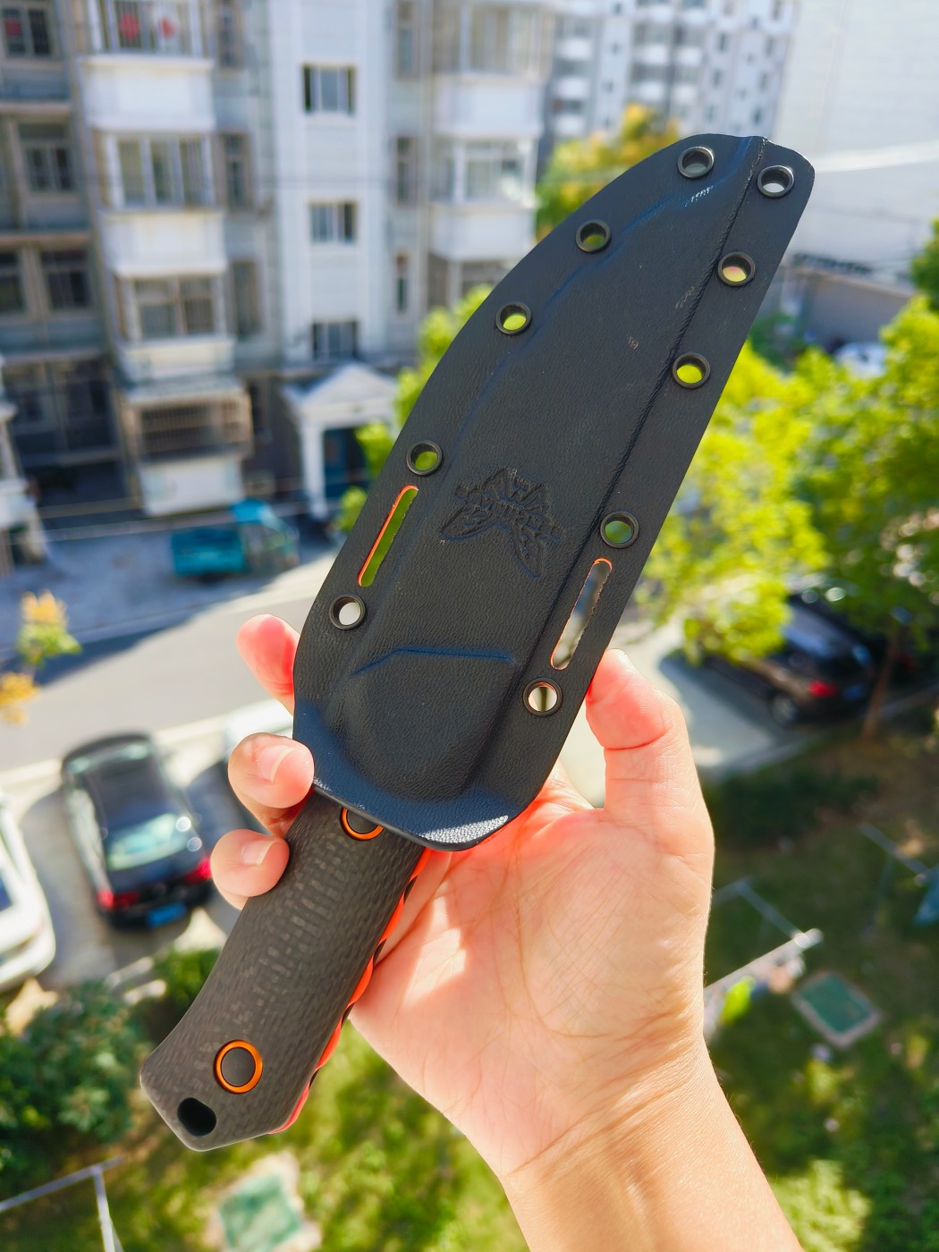 Benchmade Raghorn CPM-CruWear钢 碳纤维柄 15600OR 黑橙色 2930