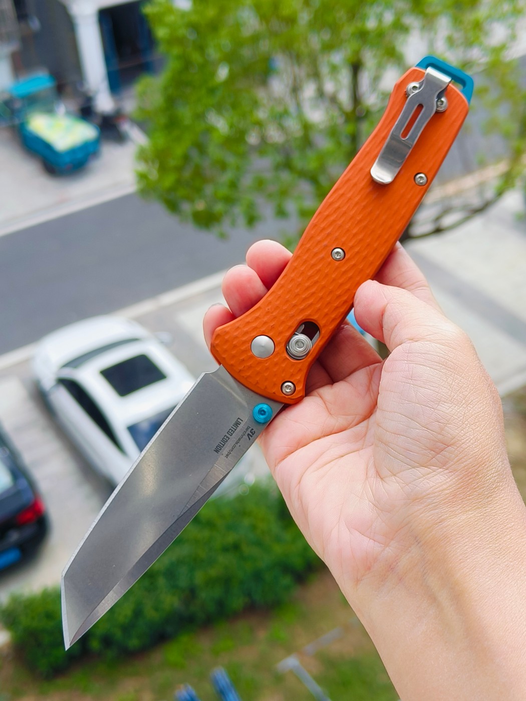 Benchmade BAILOUT CPM-3V钢 铝合金柄 537-2301 橙色 2050