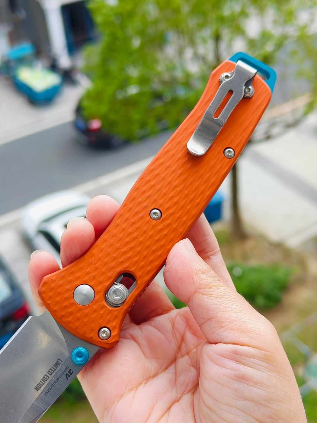 Benchmade BAILOUT CPM-3V钢 铝合金柄 537-2301 橙色 2050