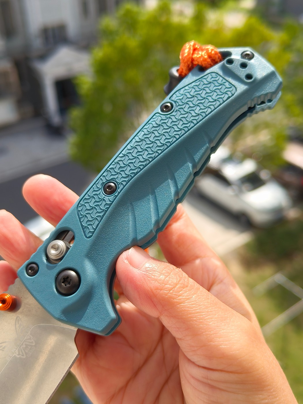 Benchmade Water Mini Adira MagnaCut钢 Grivory尼龙柄 18065 蓝色 1500