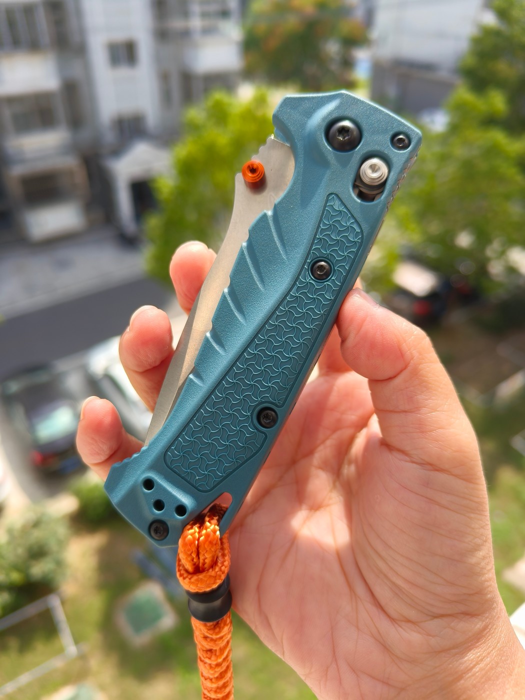 Benchmade Water Mini Adira MagnaCut钢 Grivory尼龙柄 18065 蓝色 1500