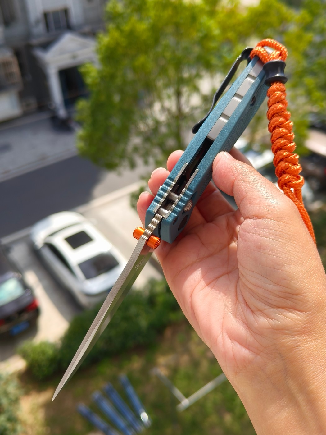 Benchmade Water Mini Adira MagnaCut钢 Grivory尼龙柄 18065 蓝色 1500