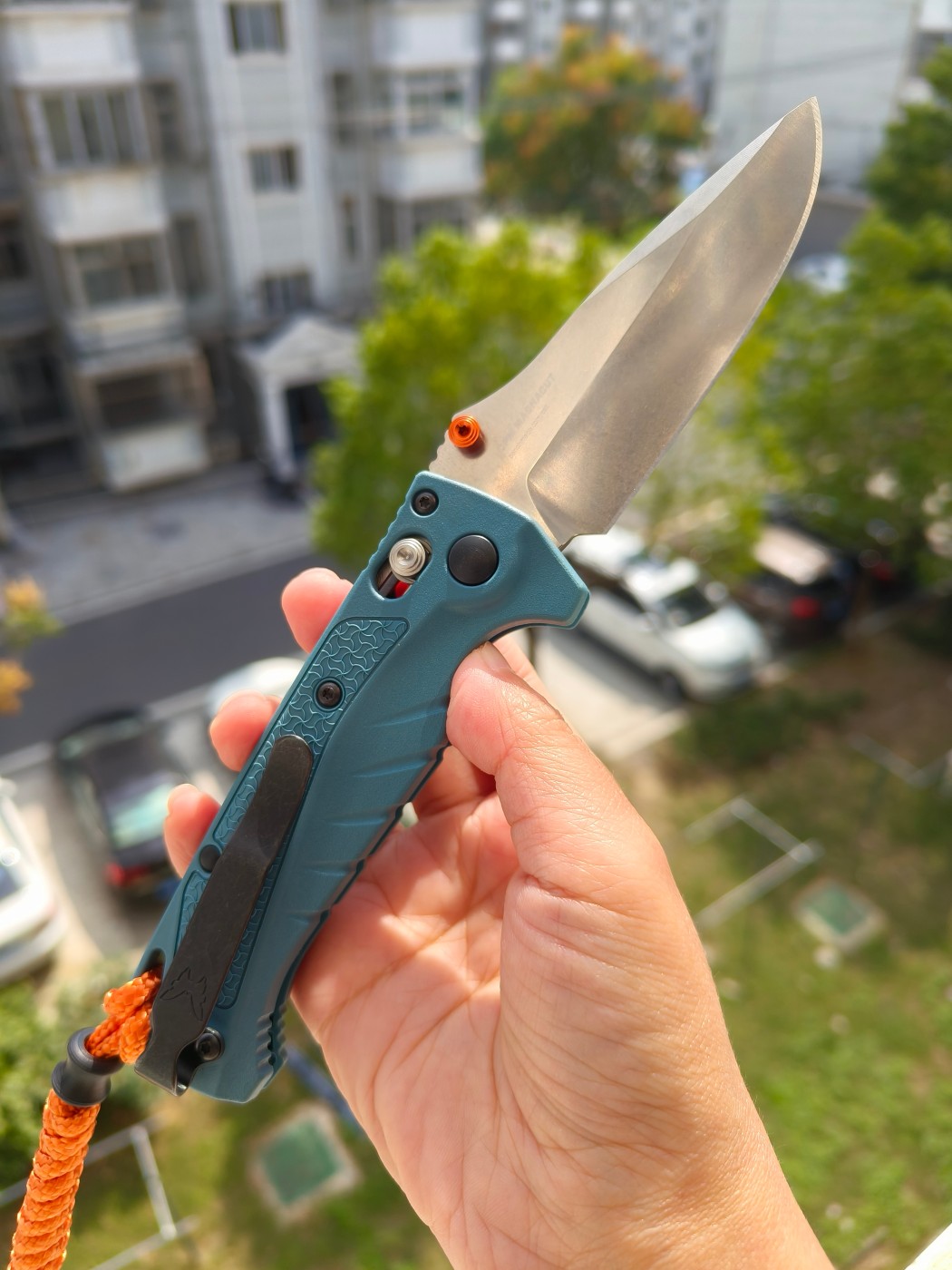 Benchmade Water Mini Adira MagnaCut钢 Grivory尼龙柄 18065 蓝色 1500