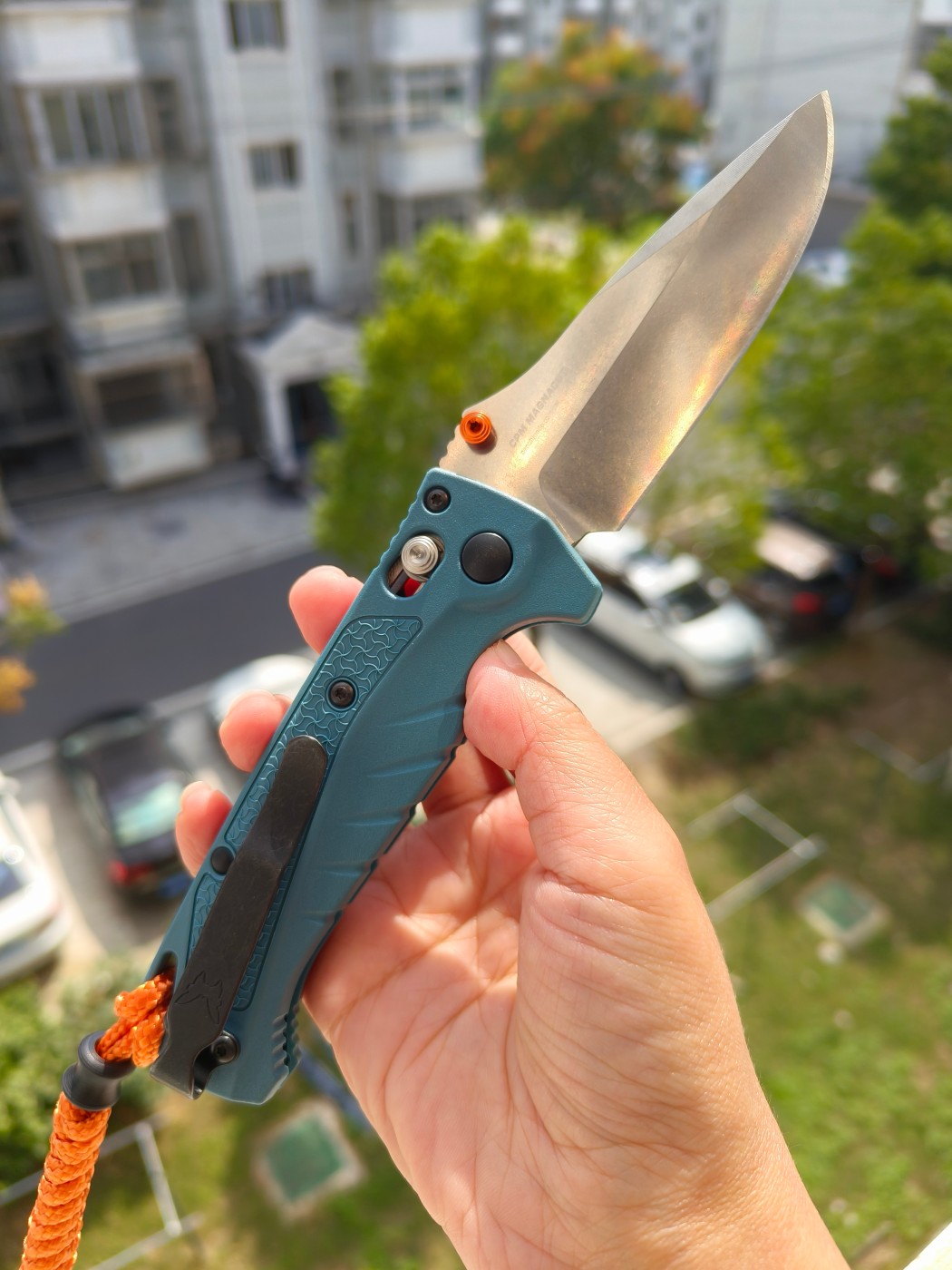 Benchmade Water Mini Adira MagnaCut钢 Grivory尼龙柄 18065 蓝色 1500