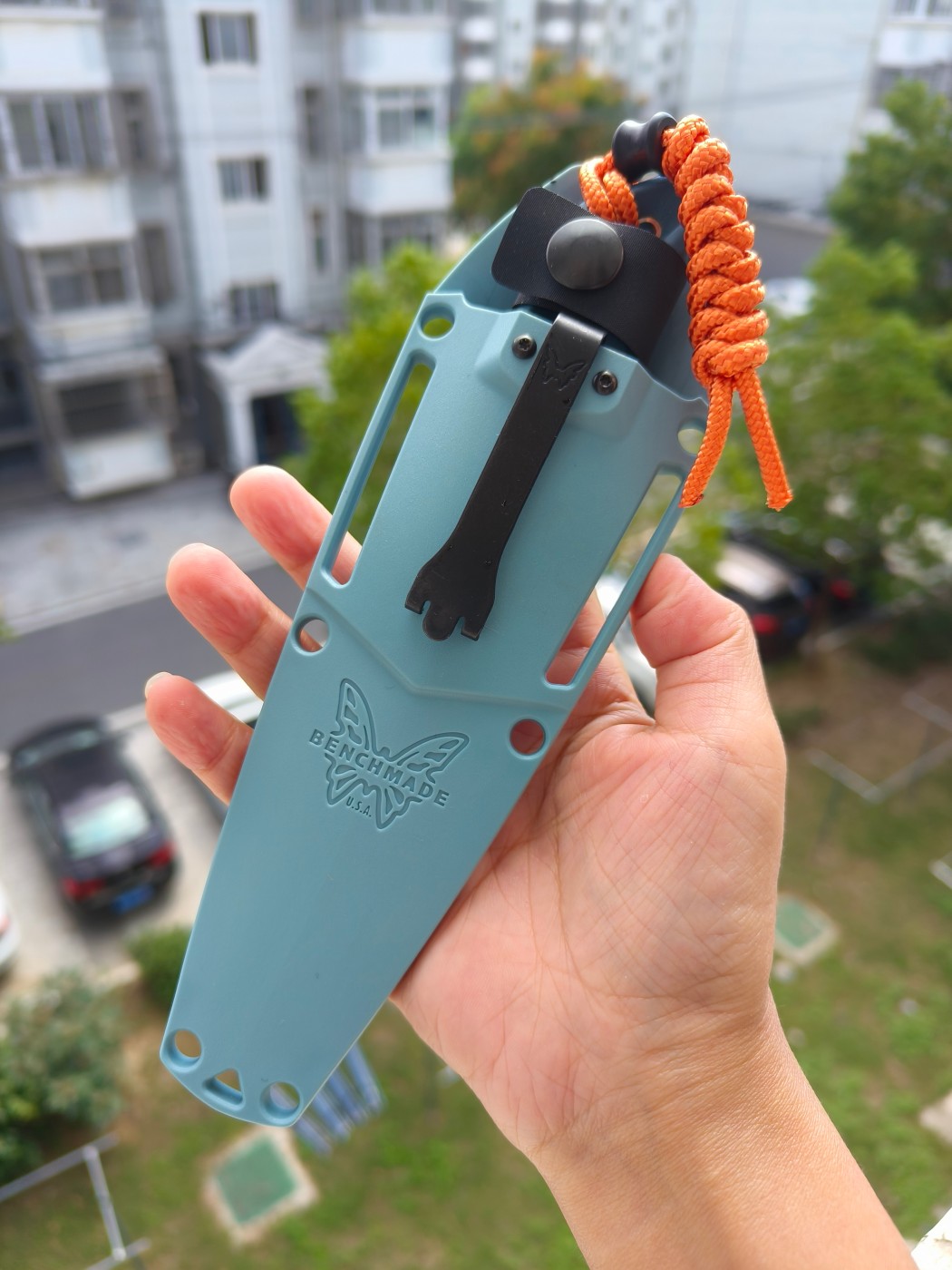 Benchmade Water Intersect Pocket CPM-MagnaCut钢 尼龙注塑柄 18050 蓝色 1450