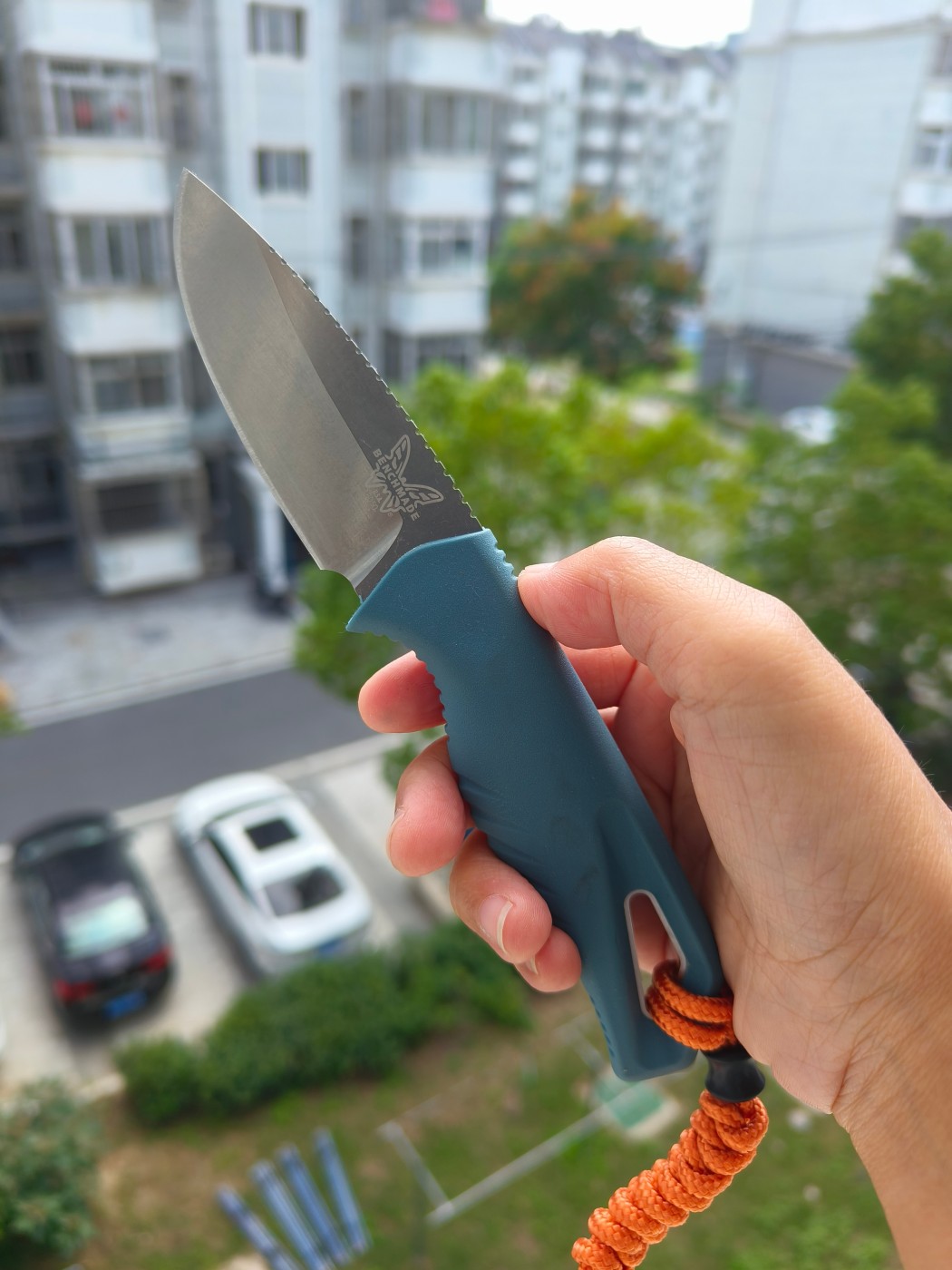 Benchmade Water Intersect Pocket CPM-MagnaCut钢 尼龙注塑柄 18050 蓝色 1450