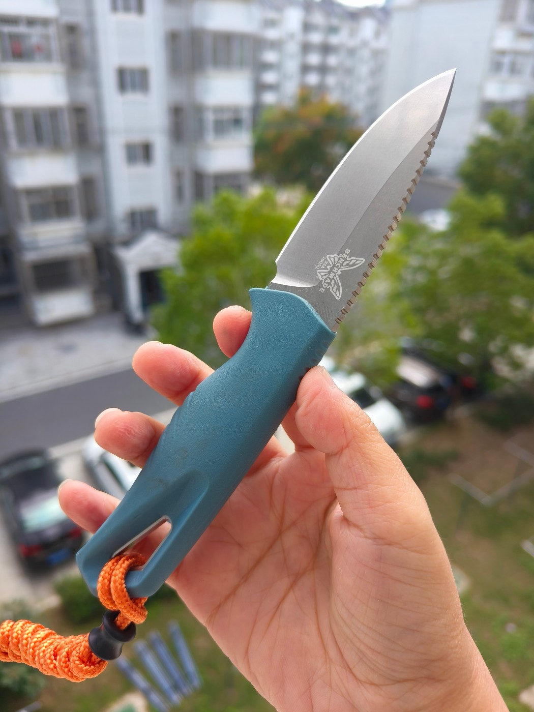 Benchmade Water Intersect Pocket CPM-MagnaCut钢 尼龙注塑柄 18050 蓝色 1450