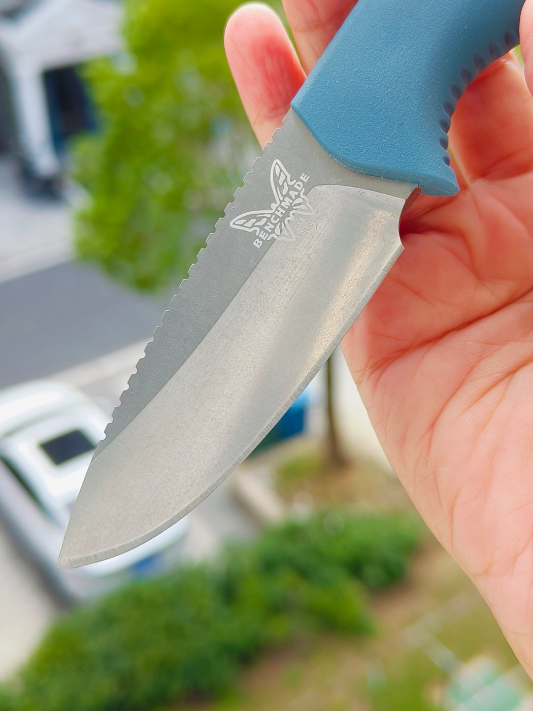 Benchmade Water Intersect Pocket CPM-MagnaCut钢 尼龙注塑柄 18050 蓝色 1450