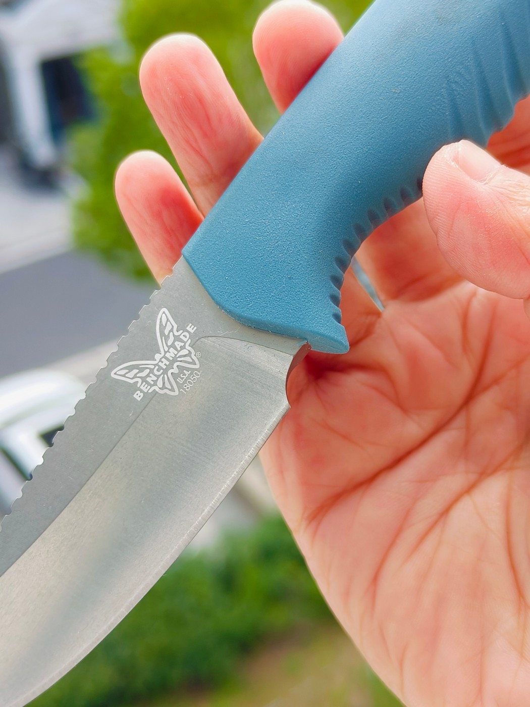 Benchmade Water Intersect Pocket CPM-MagnaCut钢 尼龙注塑柄 18050 蓝色 1450