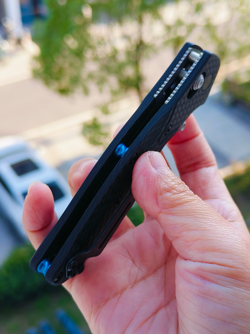 Benchmade Mini Osborne CPM-S90V钢 碳纤维柄 945-2 黑色 2380