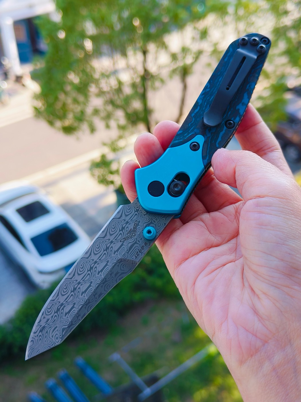 Benchmade Gold Class Mini Osborne 大马士革钢 945-221 6800