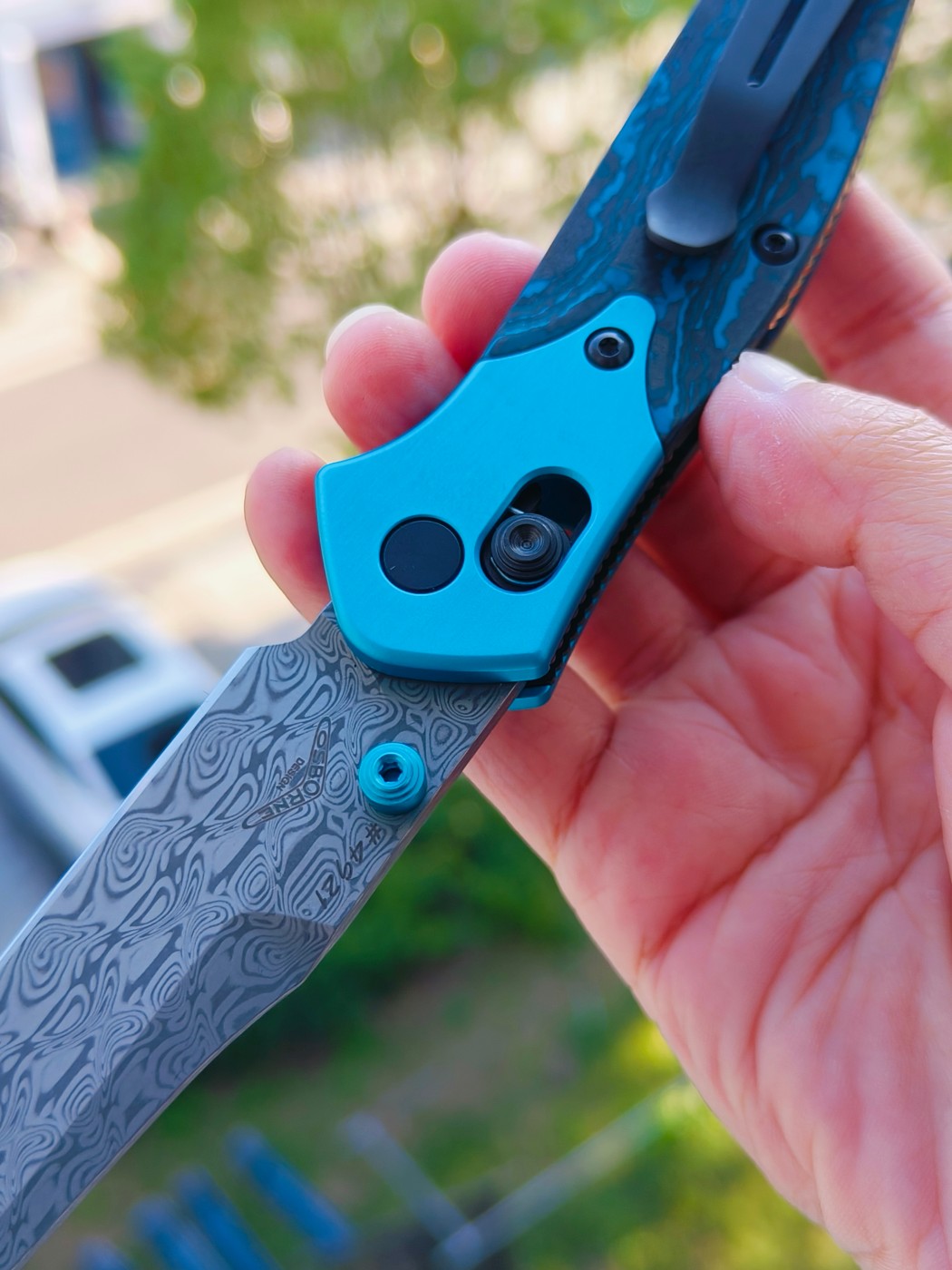 Benchmade Gold Class Mini Osborne 大马士革钢 945-221 6800