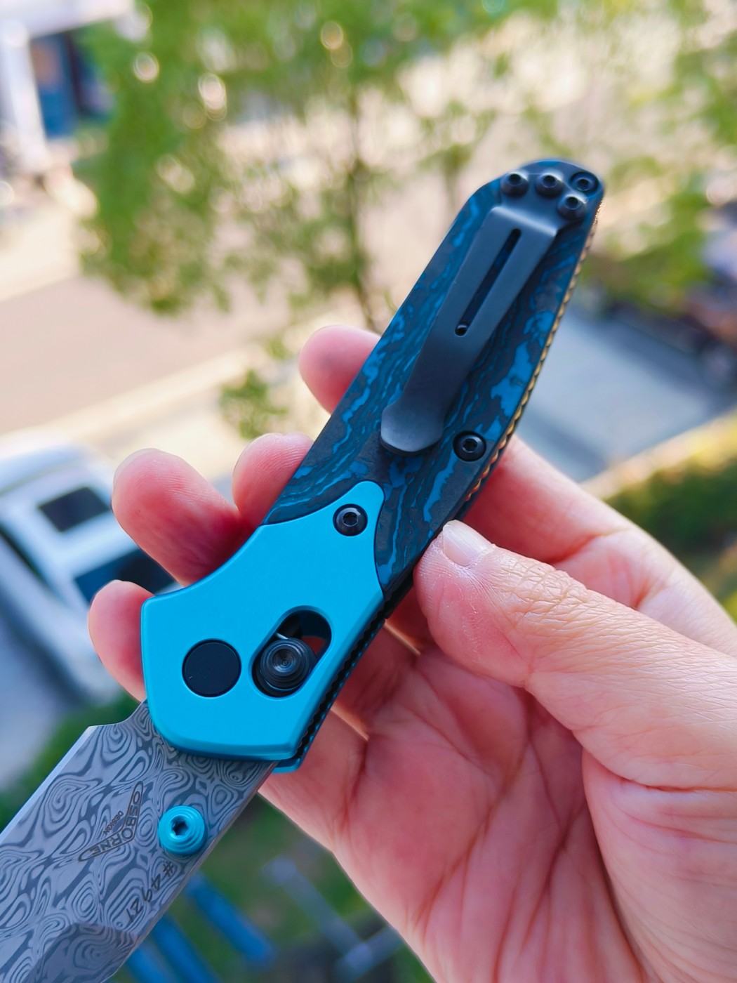 Benchmade Gold Class Mini Osborne 大马士革钢 945-221 6800