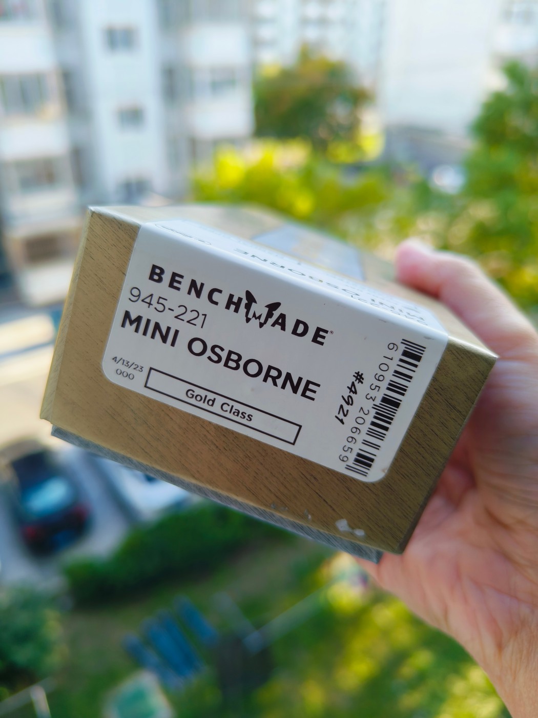 Benchmade Gold Class Mini Osborne 大马士革钢 945-221 6800