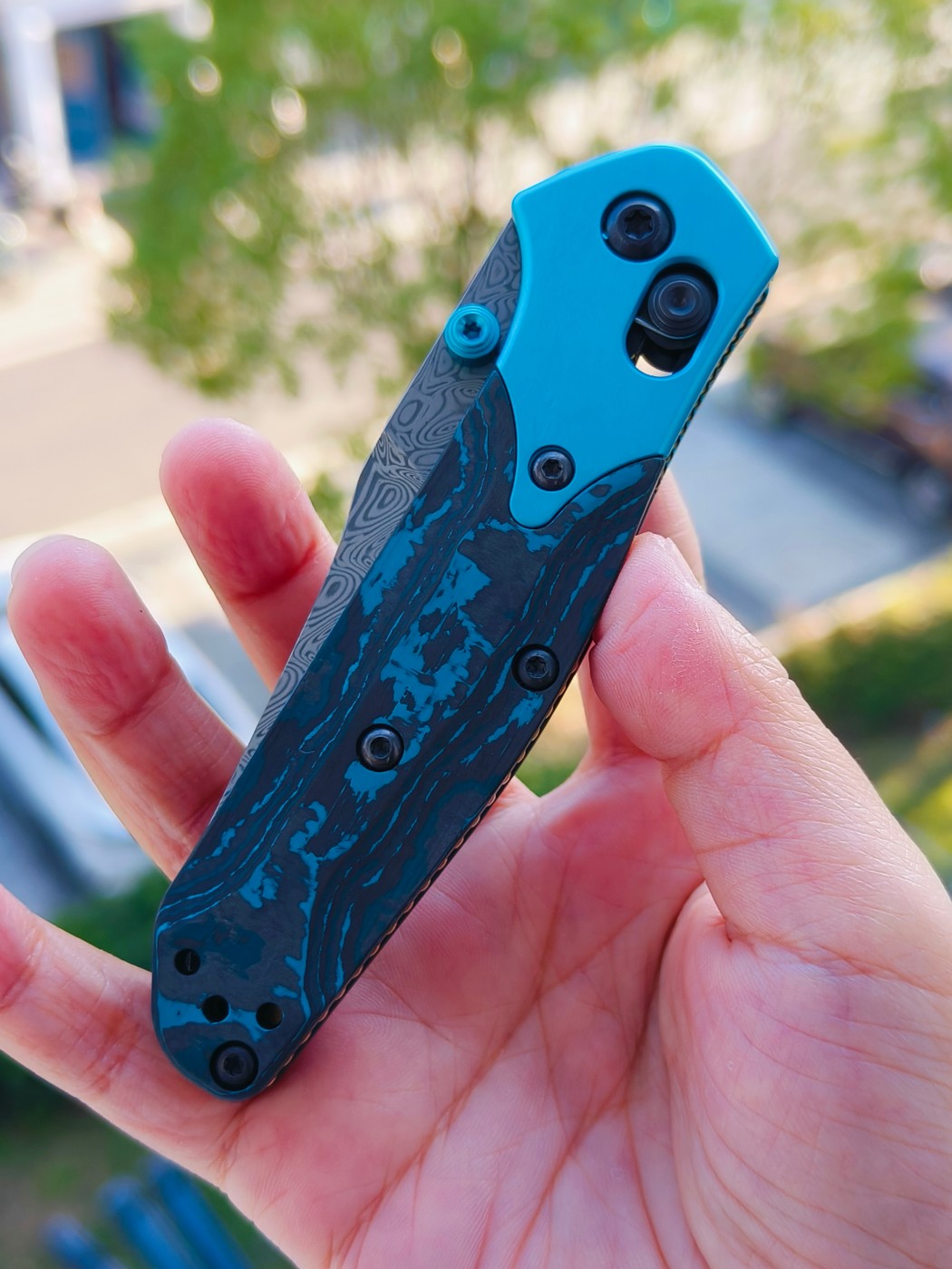 Benchmade Gold Class Mini Osborne 大马士革钢 945-221 6800
