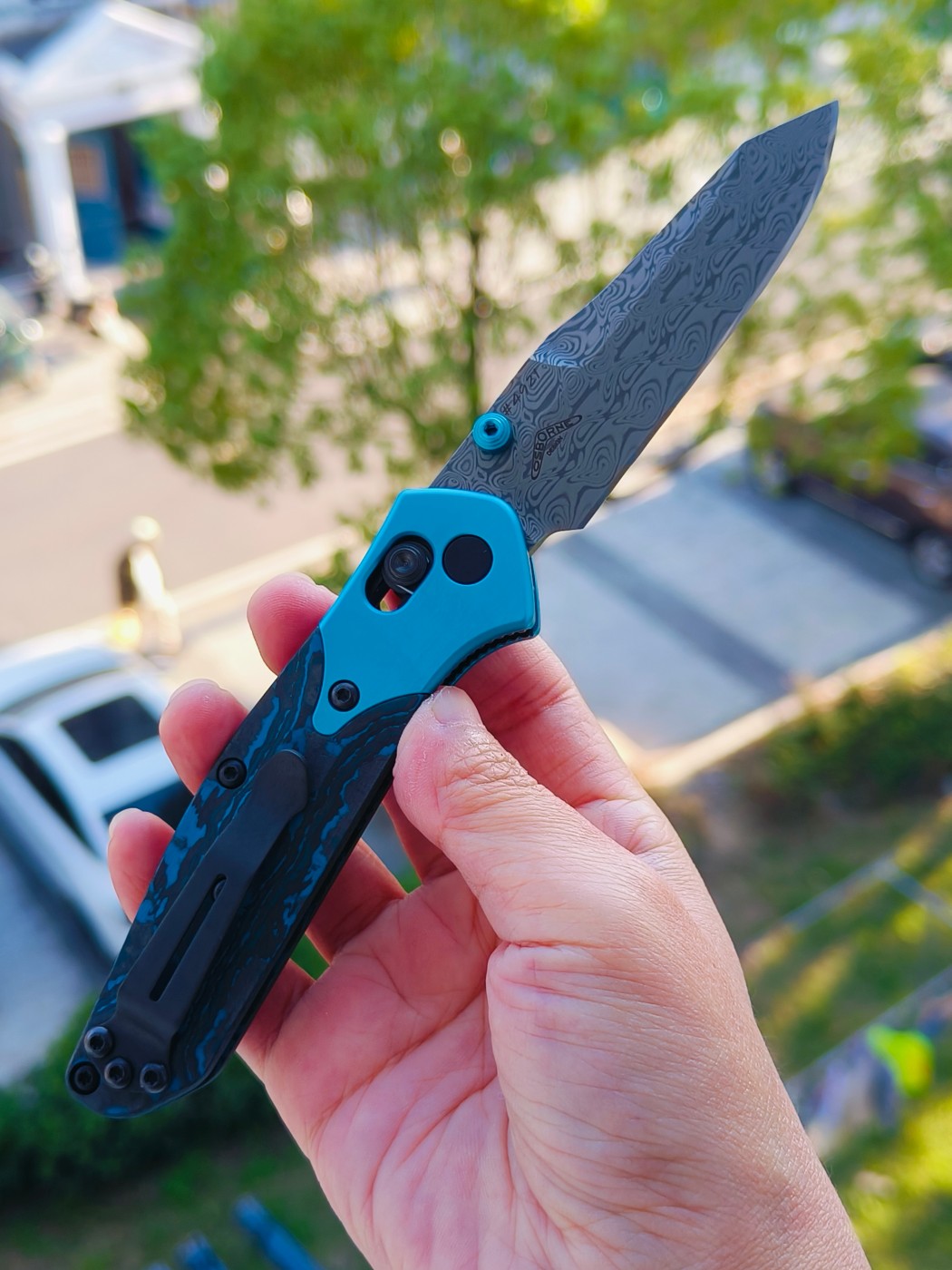 Benchmade Gold Class Mini Osborne 大马士革钢 945-221 6800