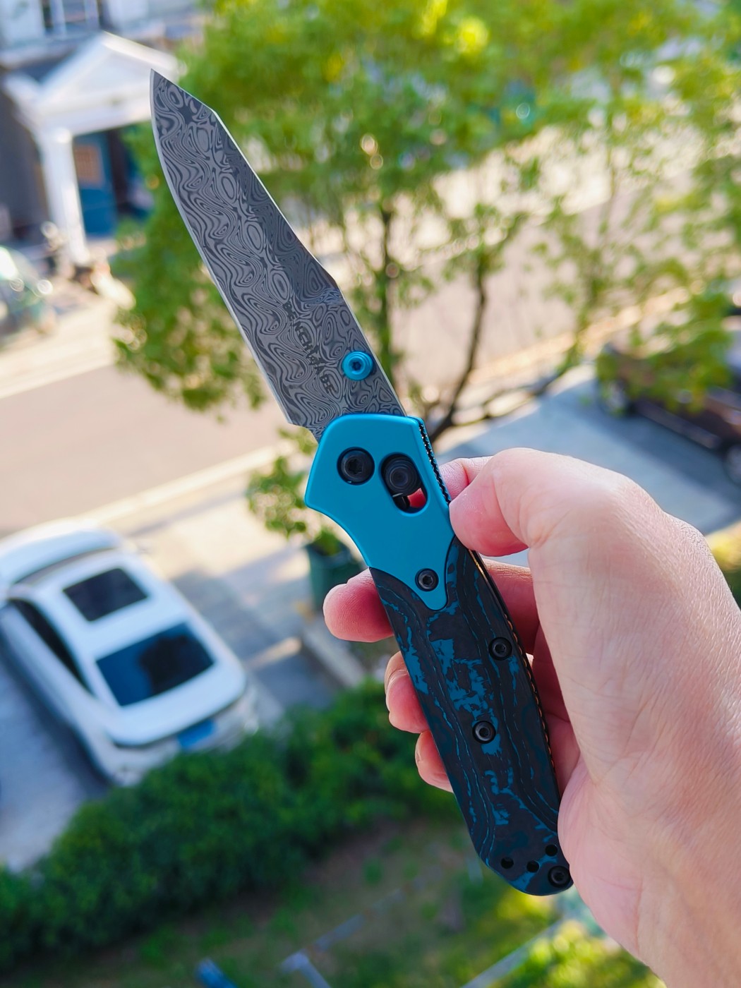 Benchmade Gold Class Mini Osborne 大马士革钢 945-221 6800