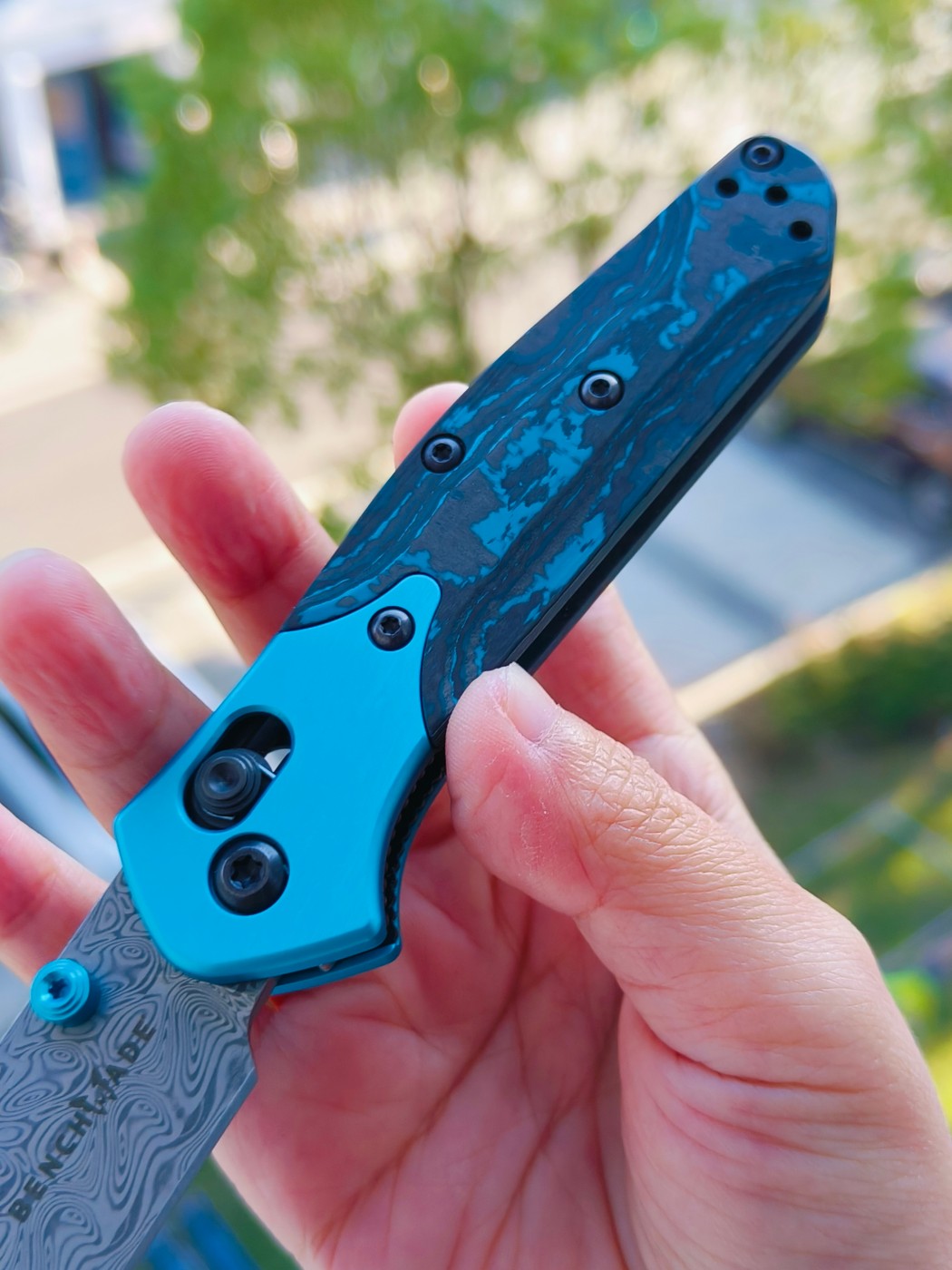 Benchmade Gold Class Mini Osborne 大马士革钢 945-221 6800