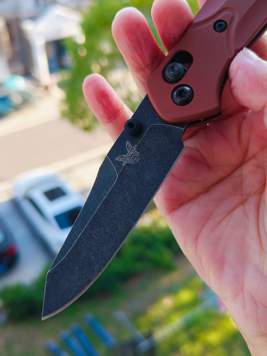 Benchmade MINI OSBORNE CPM-Magnacut钢 铝合金柄 945BK-03 铜色 1900