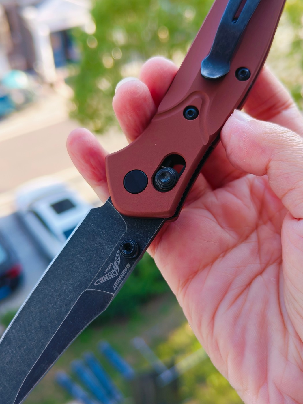 Benchmade MINI OSBORNE CPM-Magnacut钢 铝合金柄 945BK-03 铜色 1900