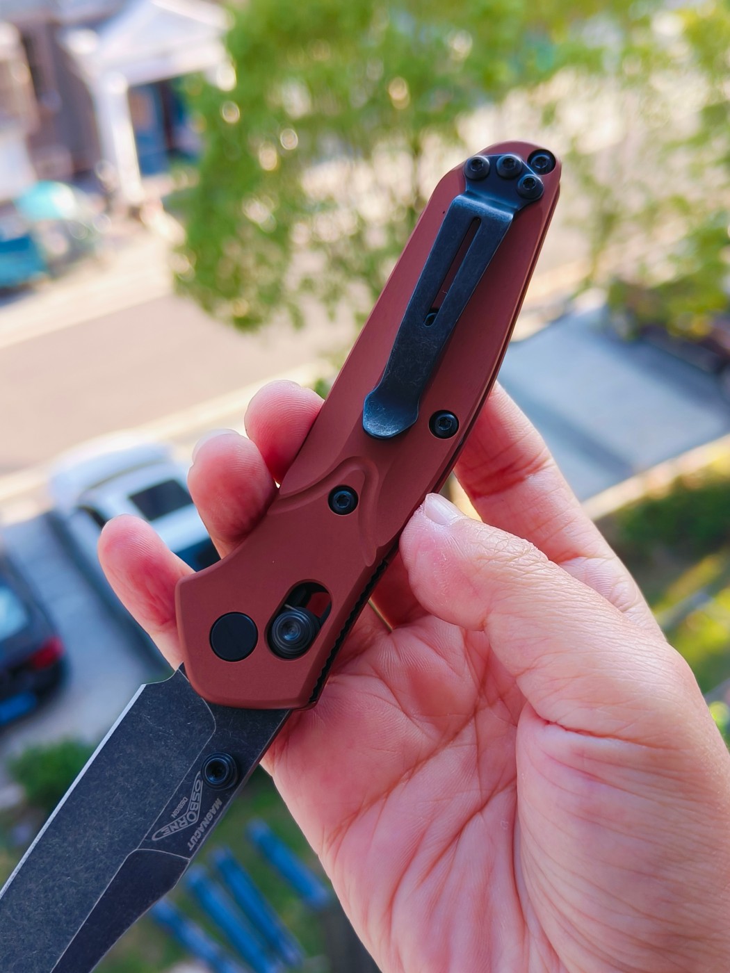 Benchmade MINI OSBORNE CPM-Magnacut钢 铝合金柄 945BK-03 铜色 1900