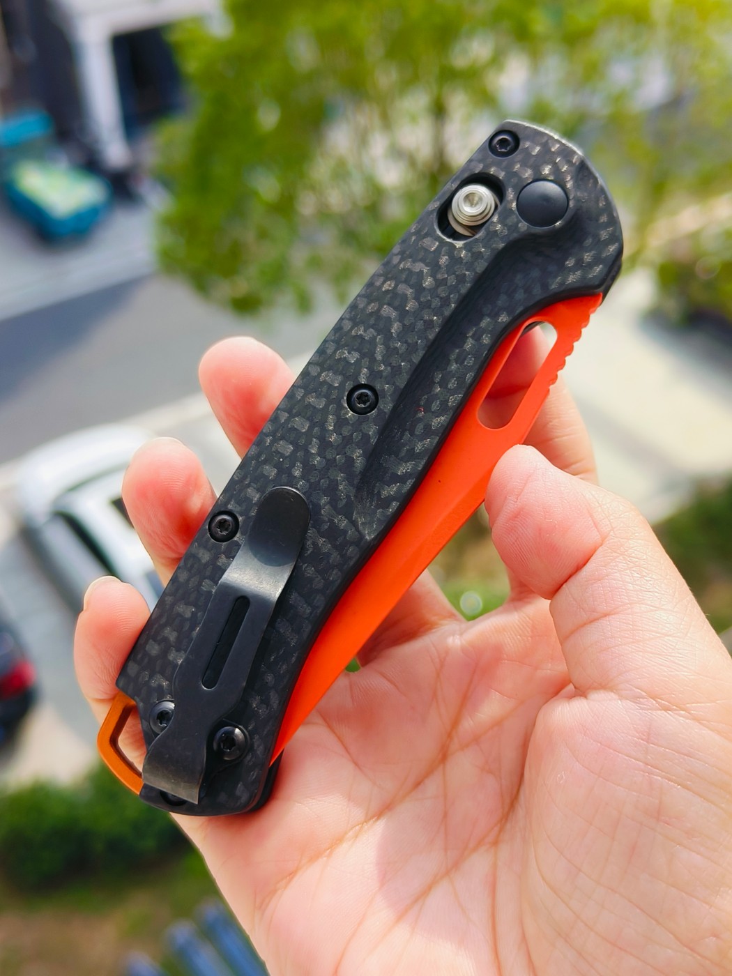 Benchmade Mini Taggedout AXIS CPM-MagnaCut钢 碳纤维柄 155330R-01 黑色 2400