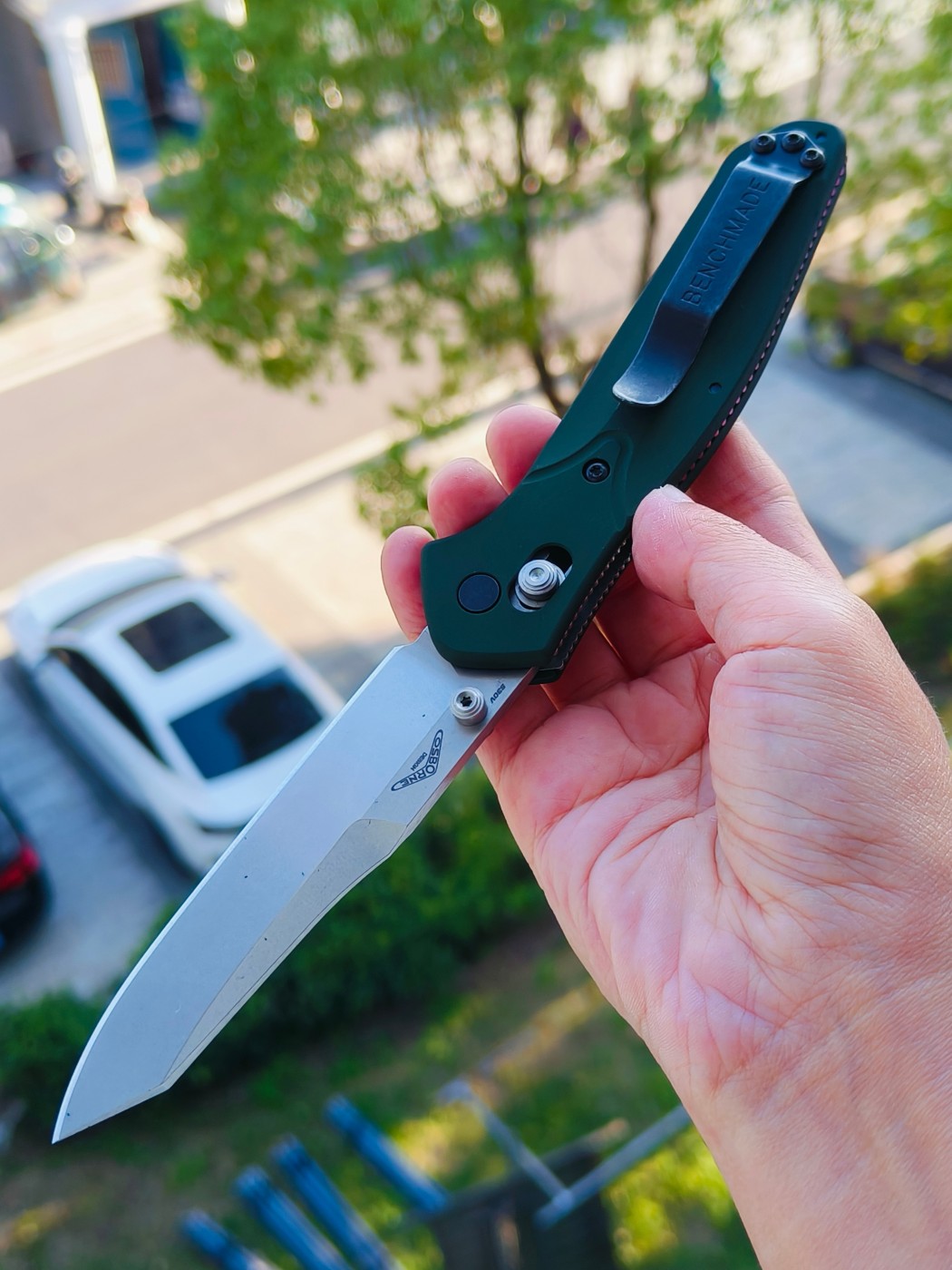 Benchmade Osborne S30V钢 铝柄 940 军绿色 1680