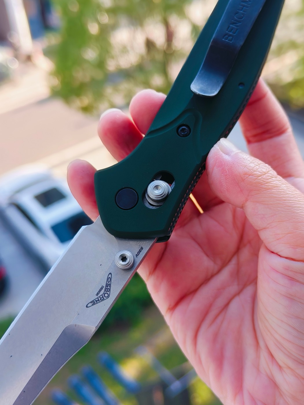 Benchmade Osborne S30V钢 铝柄 940 军绿色 1680
