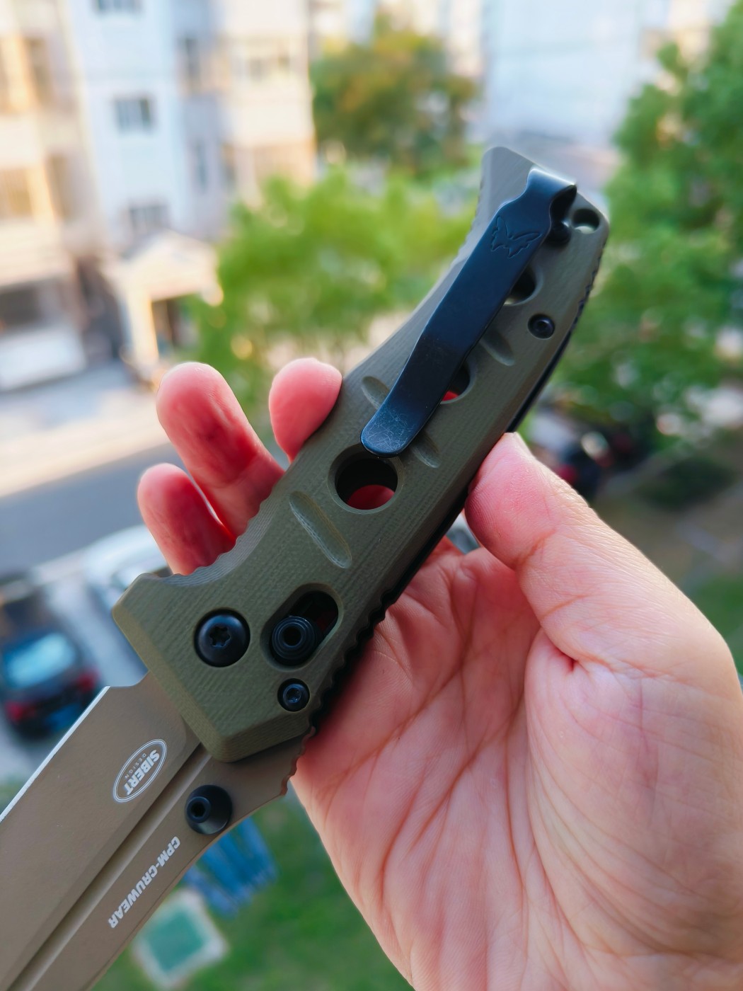 Benchamde Shane Sibert Mini Adamas CruWear钢 G10柄 273FE-2 沙色 2030
