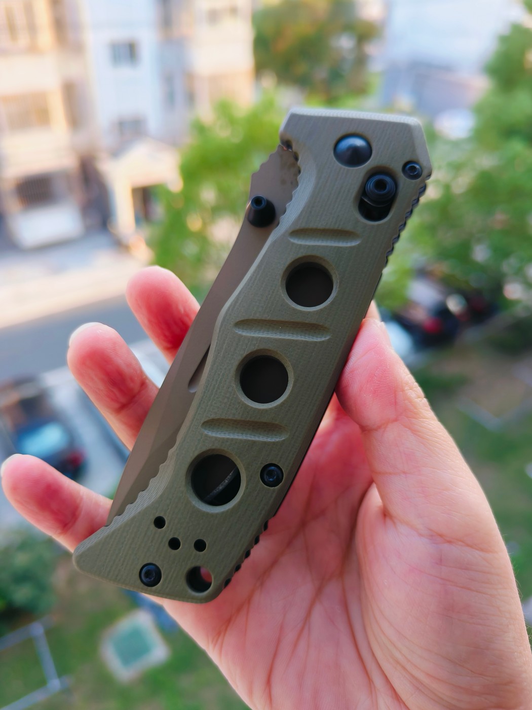 Benchamde Shane Sibert Mini Adamas CruWear钢 G10柄 273FE-2 沙色 2030