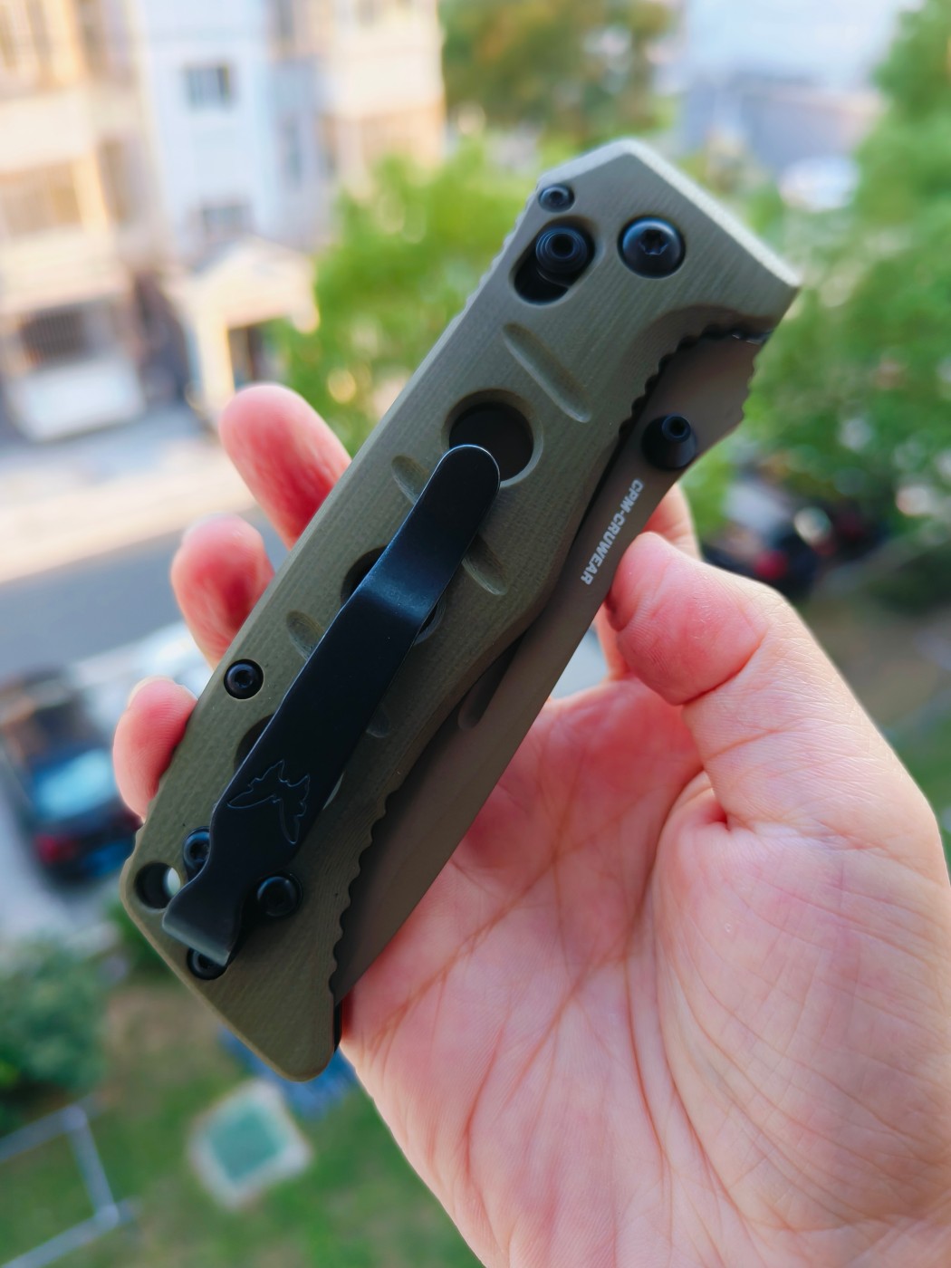 Benchamde Shane Sibert Mini Adamas CruWear钢 G10柄 273FE-2 沙色 2030