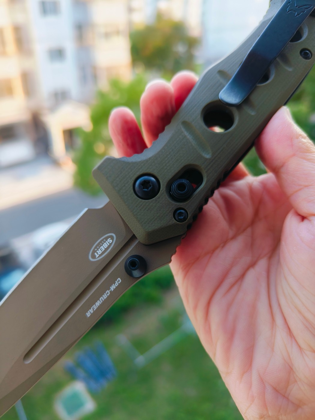 Benchamde Shane Sibert Mini Adamas CruWear钢 G10柄 273FE-2 沙色 2030