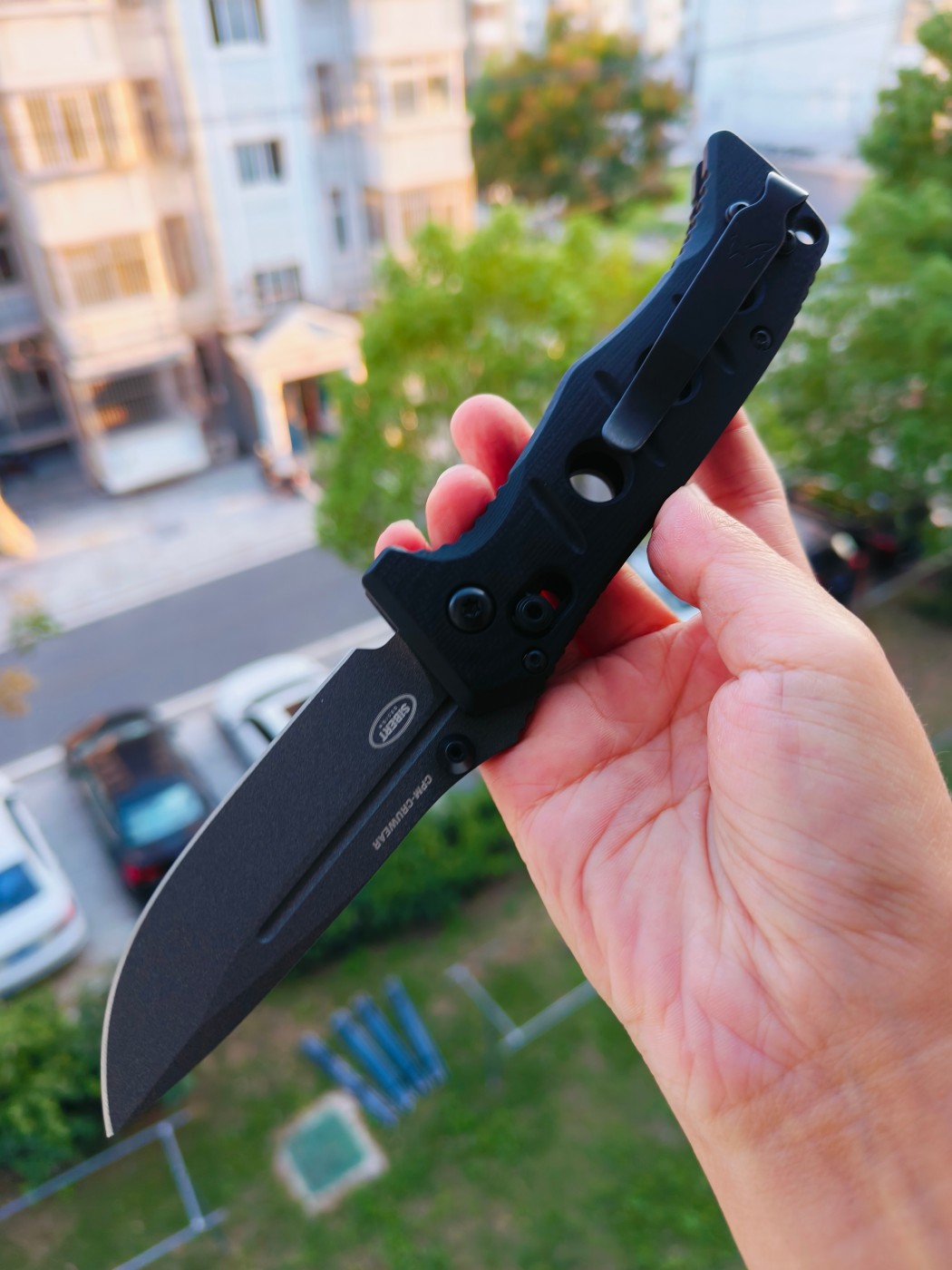 Benchamde Shane Sibert Mini Adamas CruWear钢 G10柄 273GY-1 黑色 1860