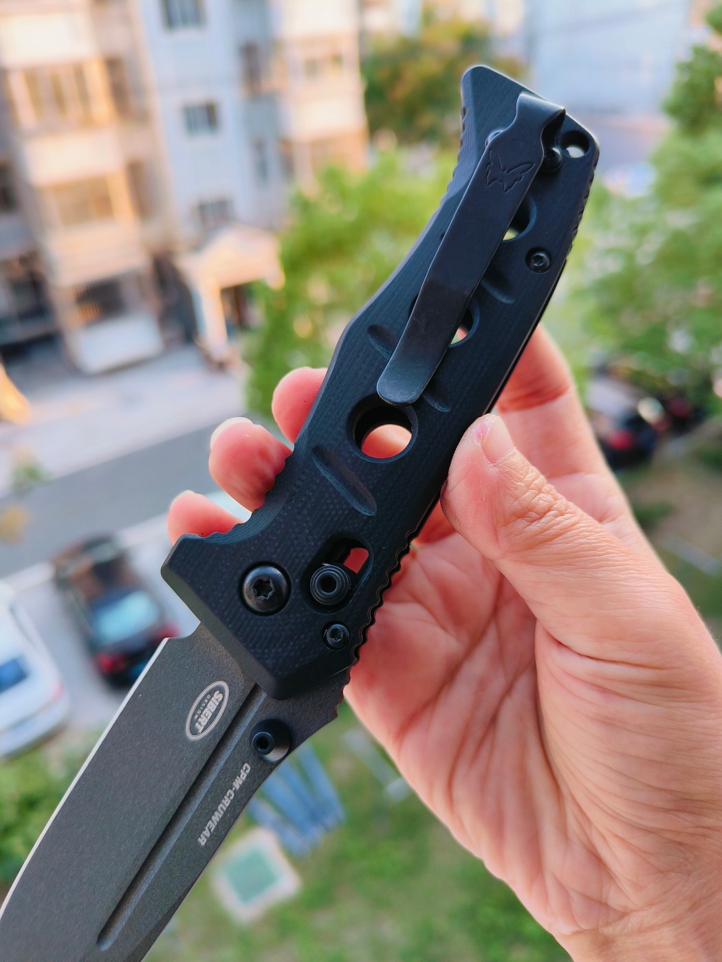 Benchamde Shane Sibert Mini Adamas CruWear钢 G10柄 273GY-1 黑色 1860