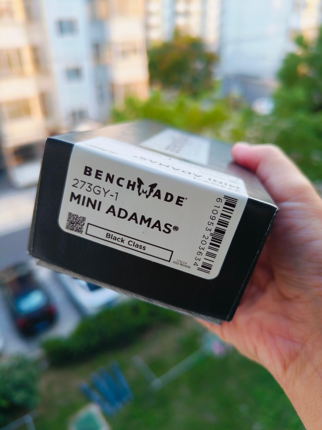 Benchamde Shane Sibert Mini Adamas CruWear钢 G10柄 273GY-1 黑色 1860