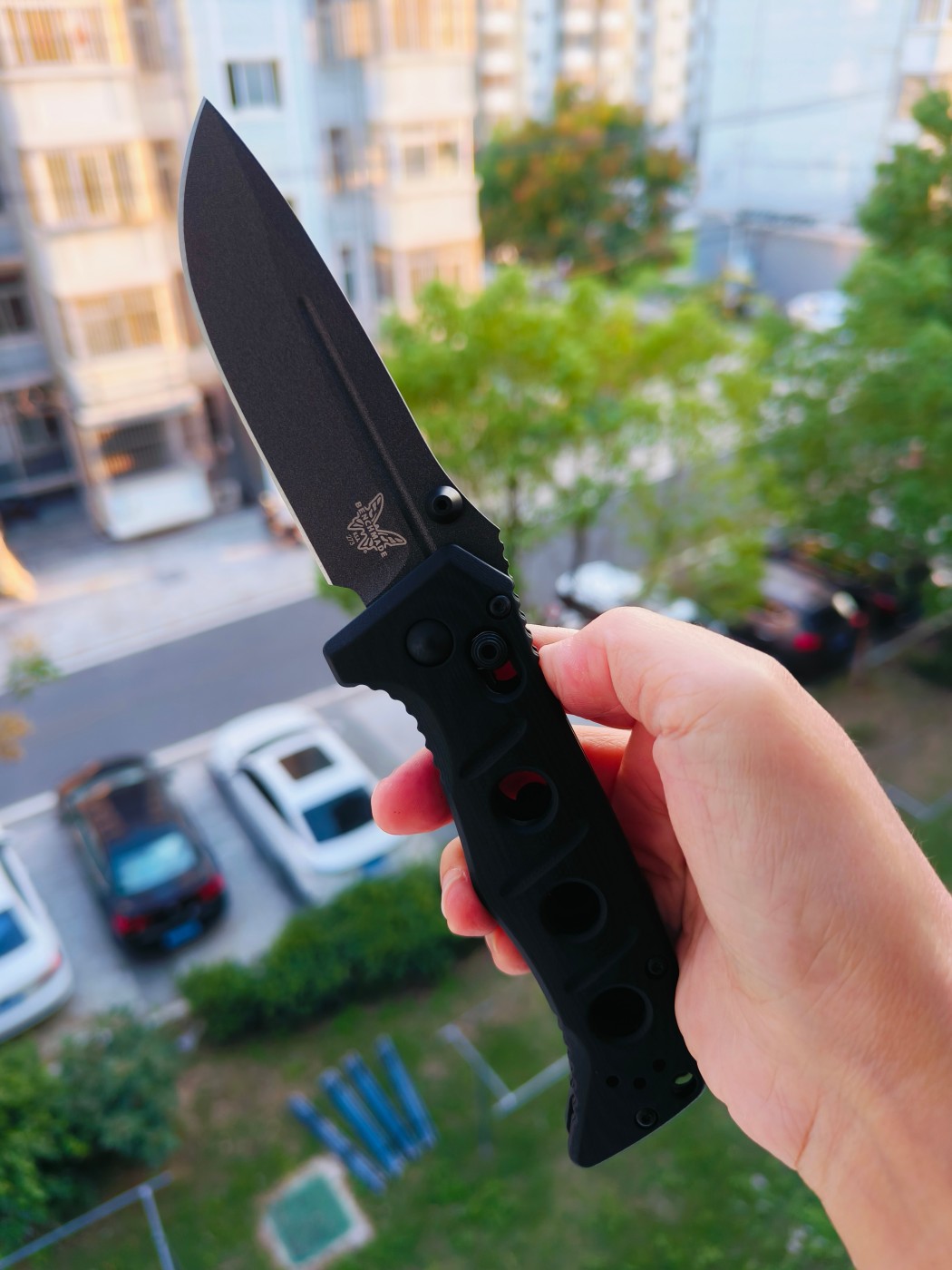 Benchamde Shane Sibert Mini Adamas CruWear钢 G10柄 273GY-1 黑色 1860