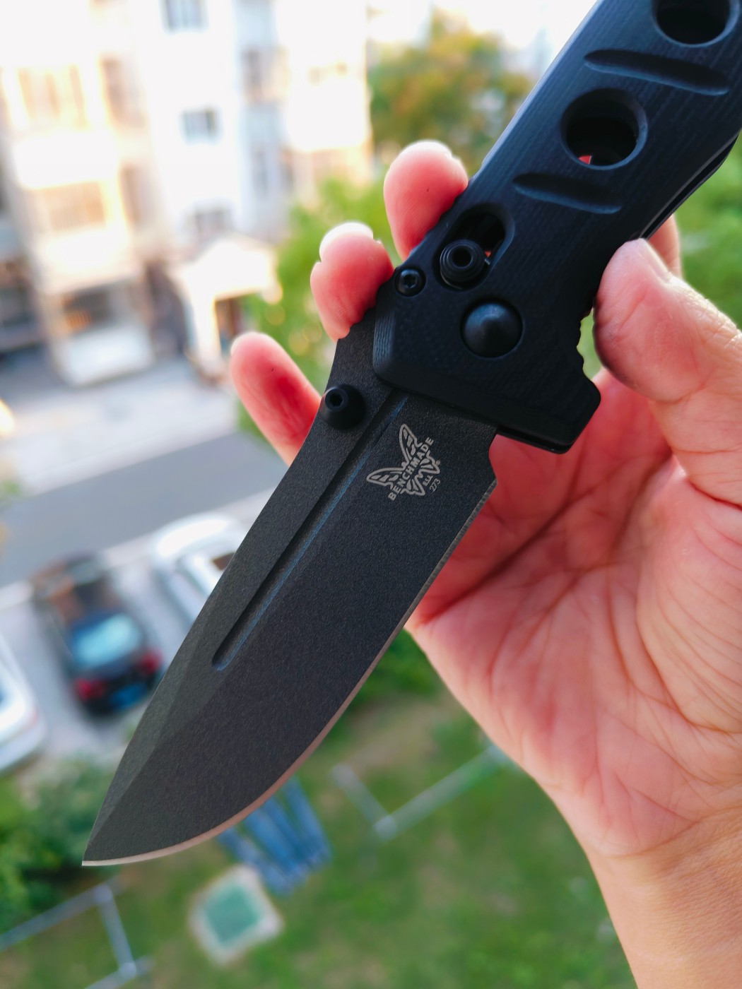 Benchamde Shane Sibert Mini Adamas CruWear钢 G10柄 273GY-1 黑色 1860