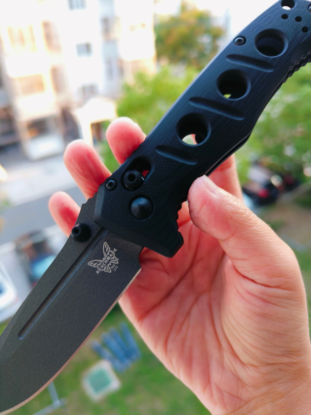 Benchamde Shane Sibert Mini Adamas CruWear钢 G10柄 273GY-1 黑色 1860