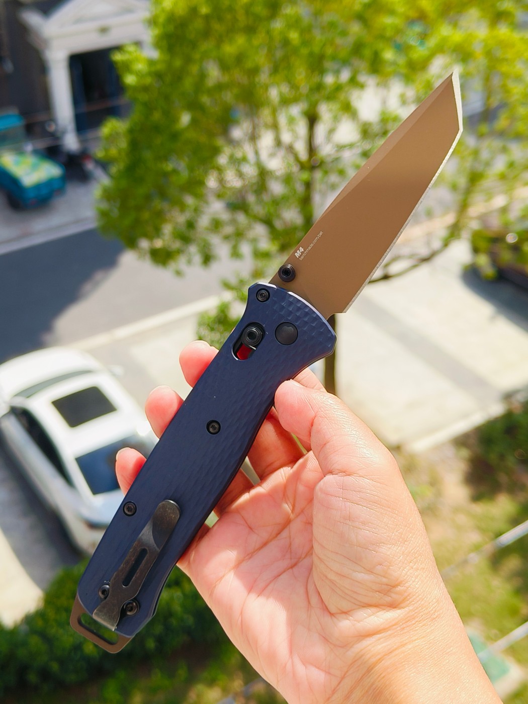 Benchmade BAILOUT CPM-M4钢 铝合金柄 537FE-02 蓝色 2150