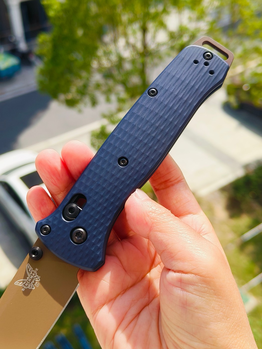 Benchmade BAILOUT CPM-M4钢 铝合金柄 537FE-02 蓝色 2150
