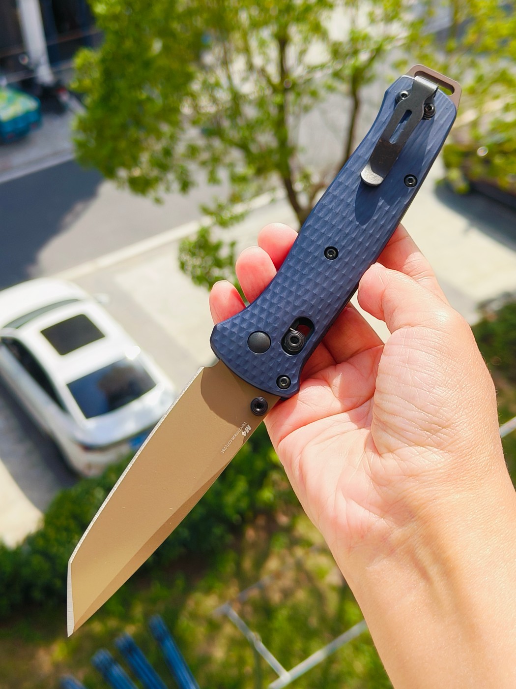 Benchmade BAILOUT CPM-M4钢 铝合金柄 537FE-02 蓝色 2150